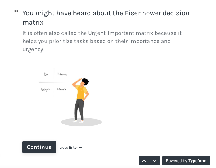 Microlearning-Kurs auf Typeform