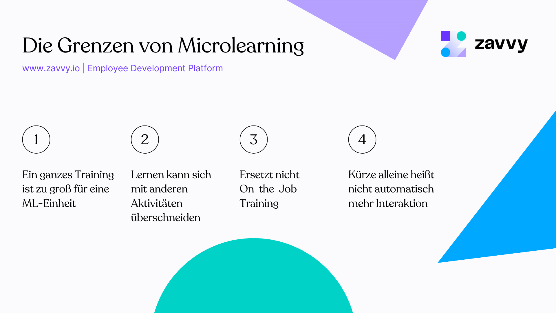 Die Grenzen von Microlearning