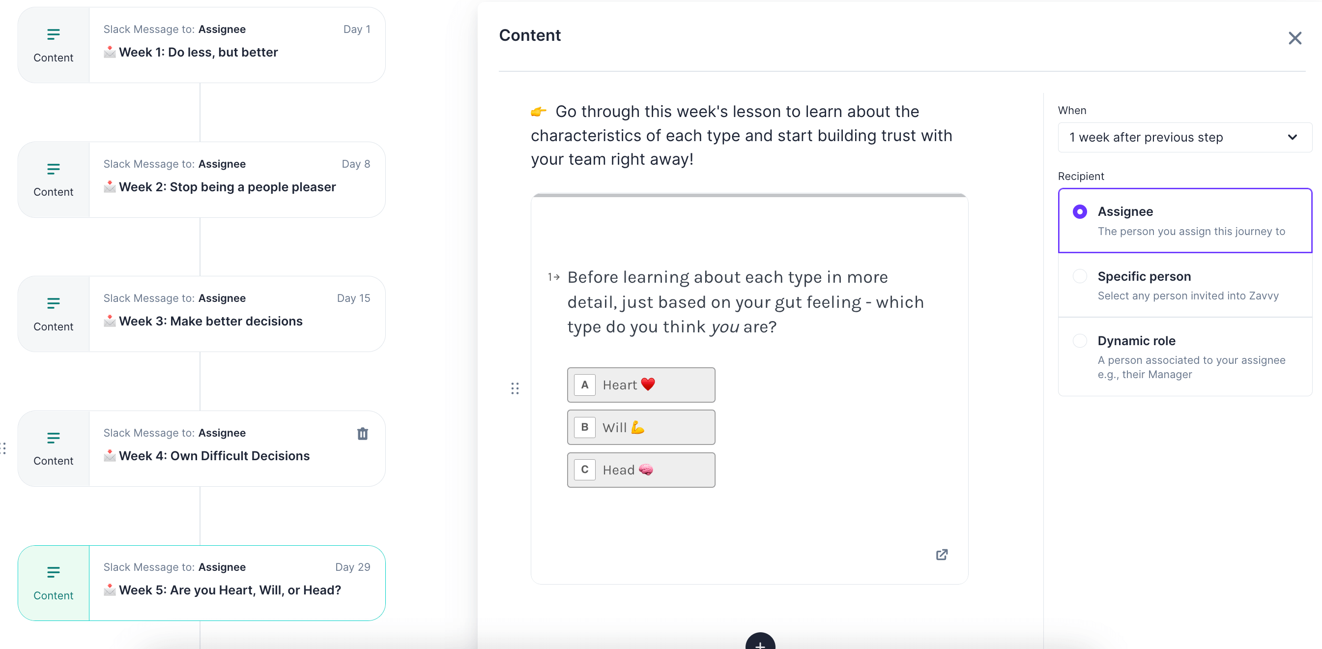 Microlessons workflow