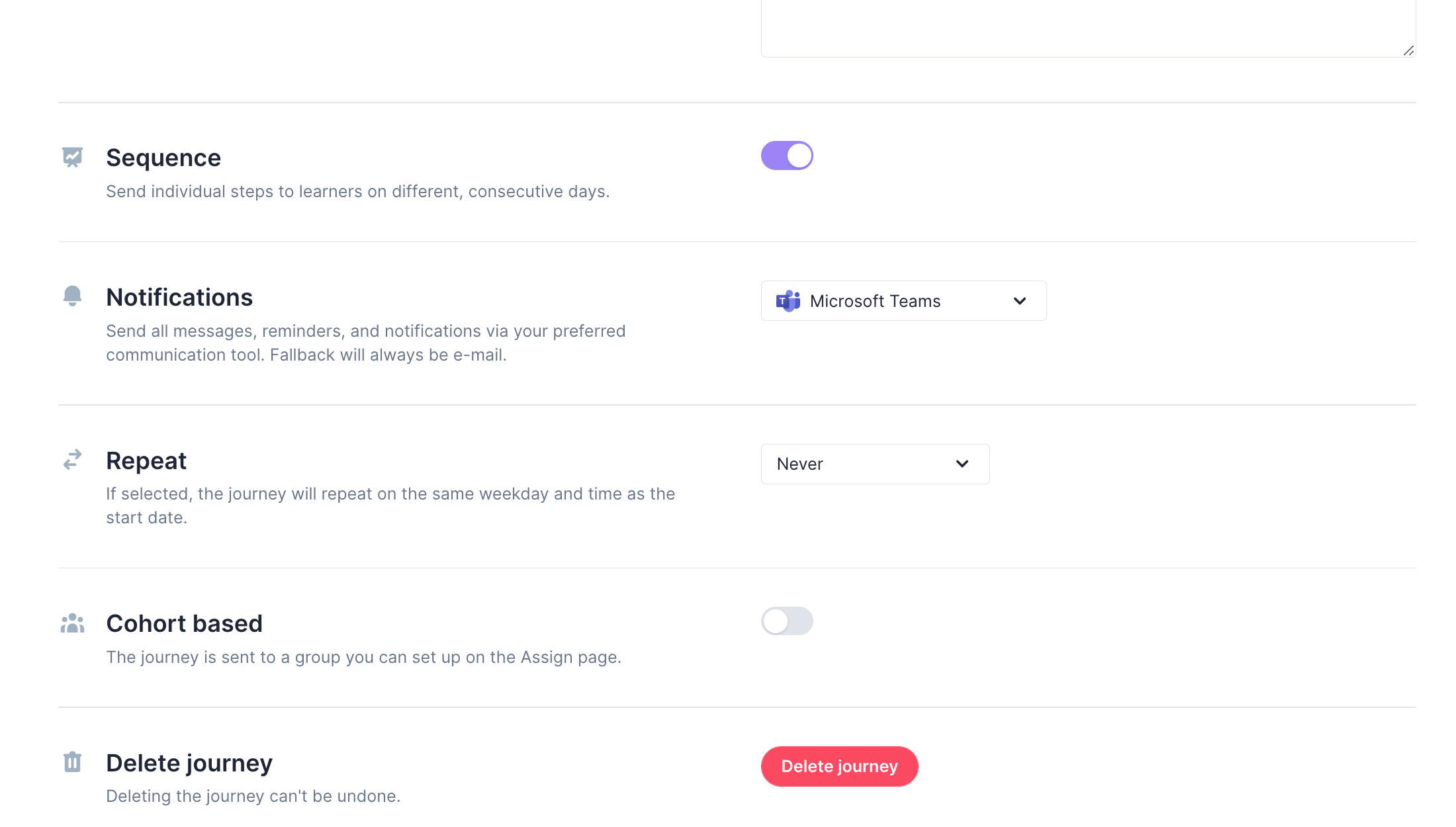 Base Settings for wellbeing booster