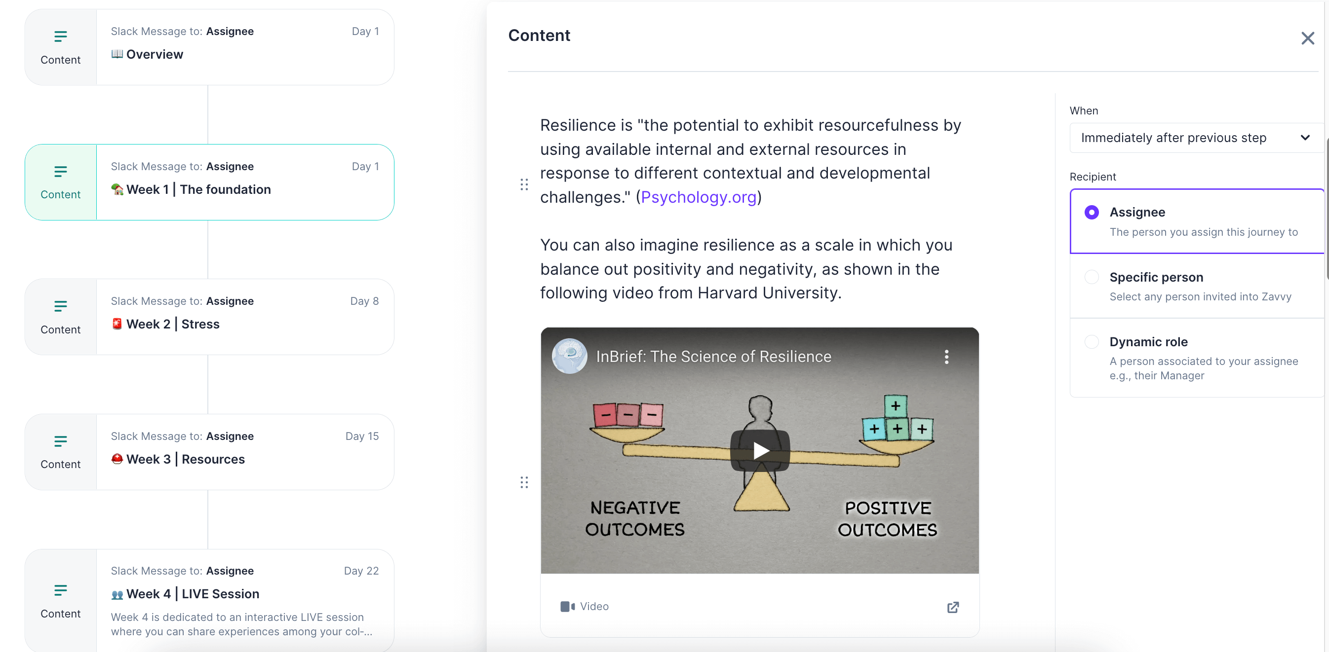 Resilience Booster Workflow View