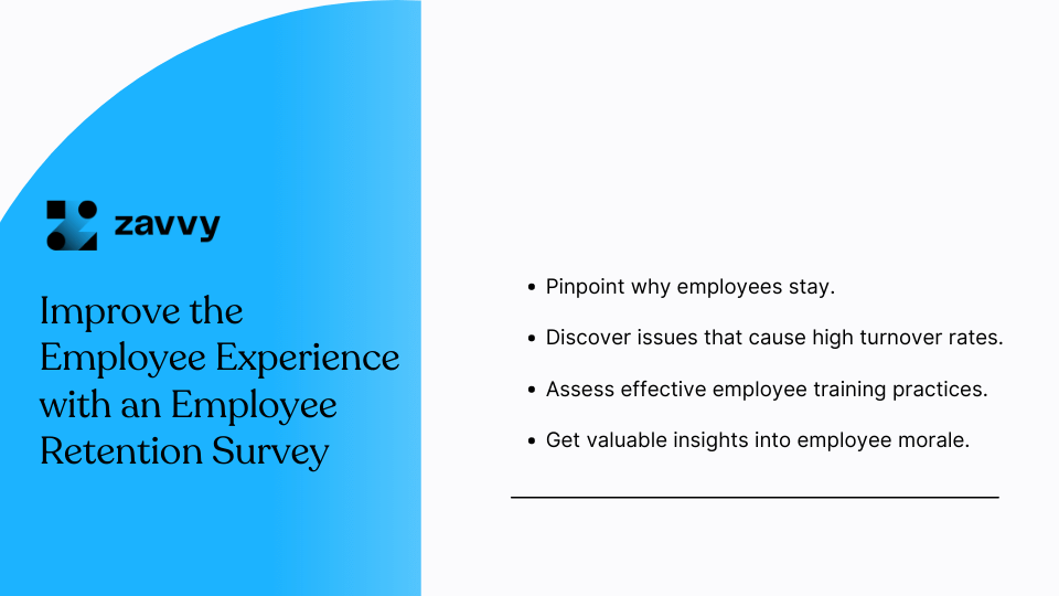 Improve the employee experience with an employee retention survey