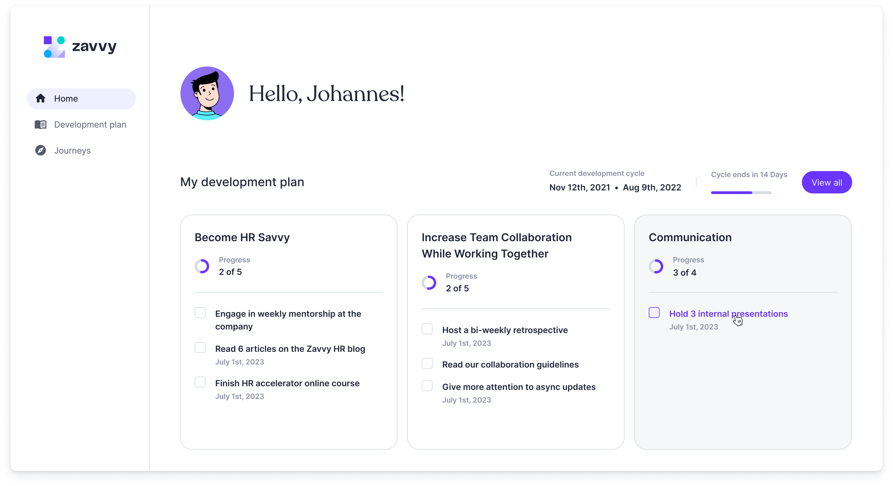 Growth plans on Zavvy