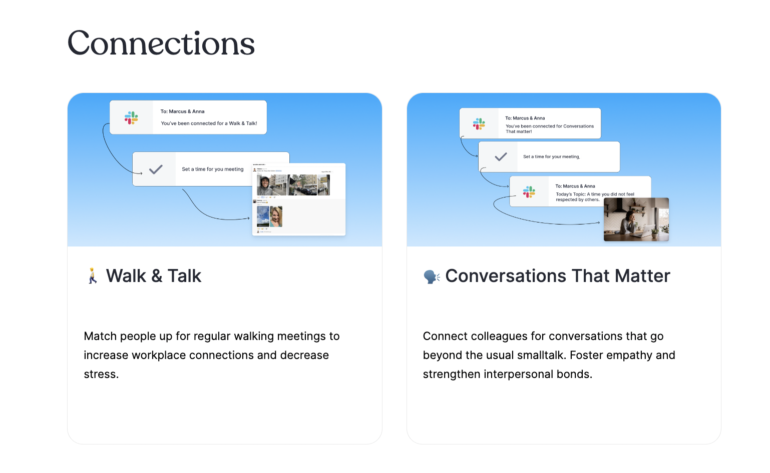 Connection program templates on Zavvy
