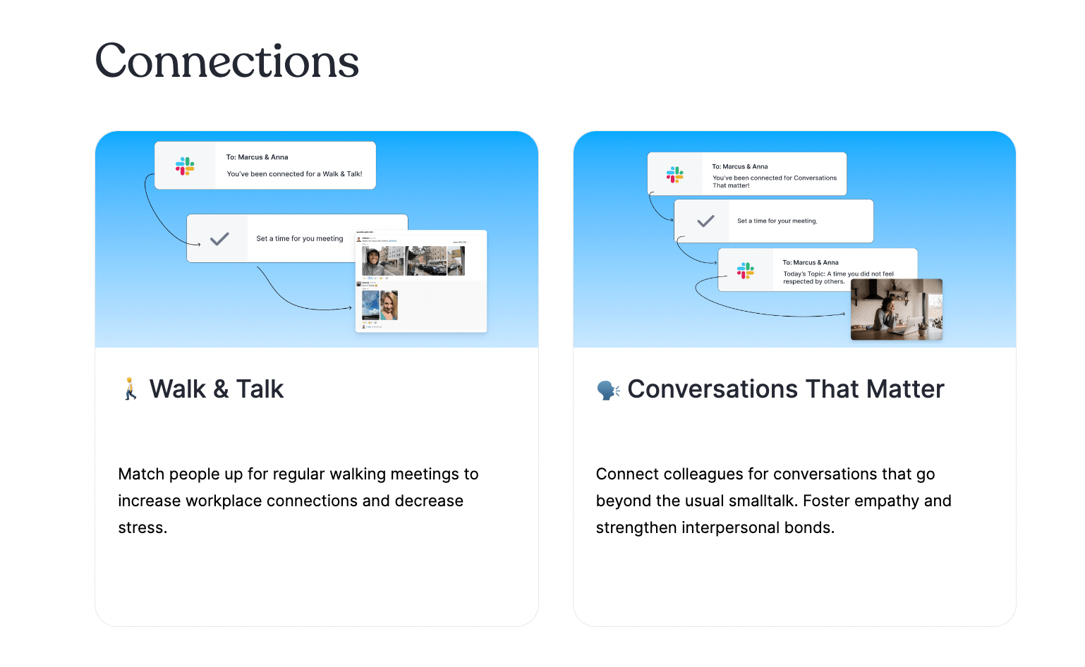 Connection program templates on Zavvy
