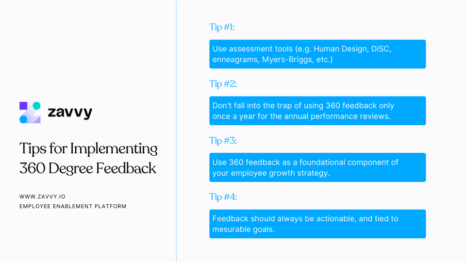 4 Tips for Implementing 360 Degree Feedback