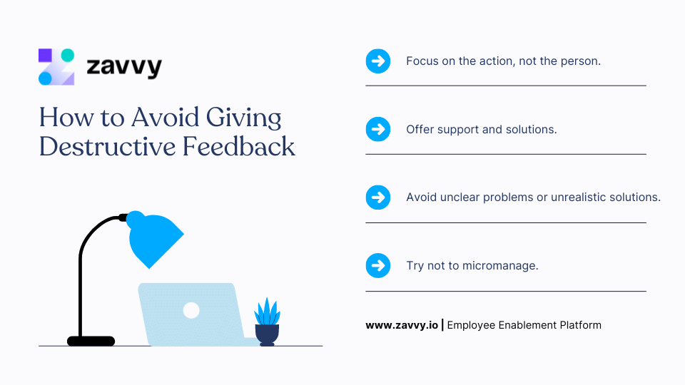 How to Avoid Giving Destructive Feedback