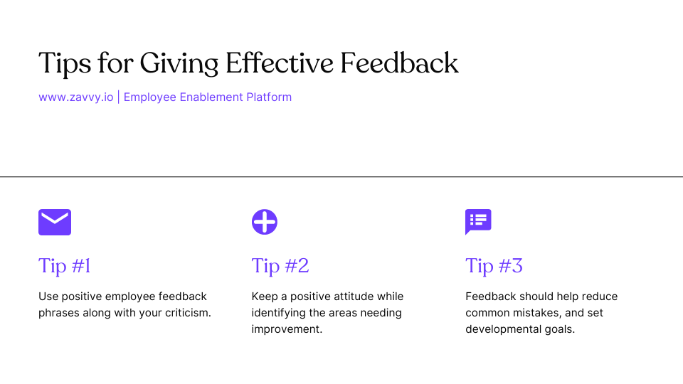 Tips for Giving Effective Feedback